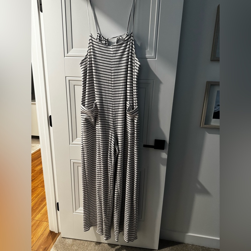 Pinstriped romper